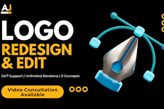 edit and redesign logo