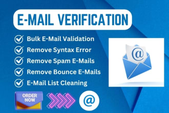 do bulk email verification, and email list cleaning service