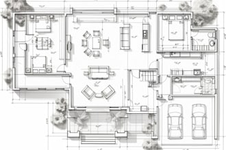 do mastering architectural plan with autocad 2d floor plan