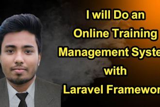 do an website with PHP and laravel framework for review only