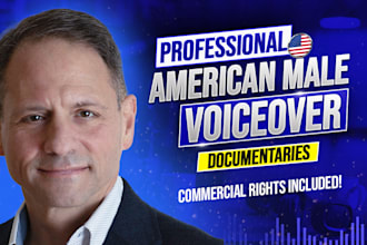 narrate a documentary with an american male voiceover