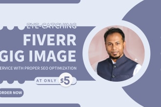 design eye catching clickable fiverr gig image and youtube thumbnail