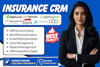 zoho insurance CRM agencybloc ezlynx ams360 applied epic jenesis ghl automation
