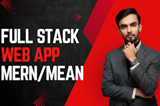 build your full stack web application with the mean or mean stack