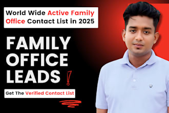 provide family office leads with valid contact email list