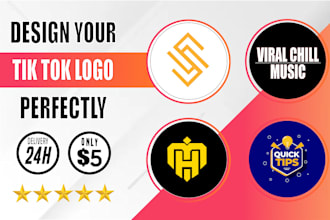 create a unique social media logo for instagram, tiktok, youtub