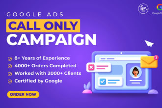 setup a google phone call only ads campaign and tracking conversions