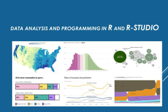 do statistical data analysis and report in r studio