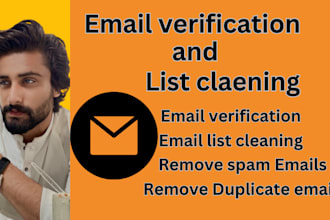 offer email verification and email list cleaning service 260k in 24hrs