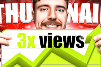 design an amazing youtube thumbnail in 3hours