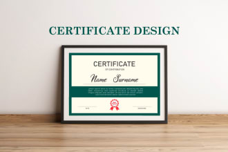 make professional diploma certificate design