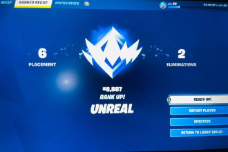 fortnite coach you to climb up to unreal and win tourneys