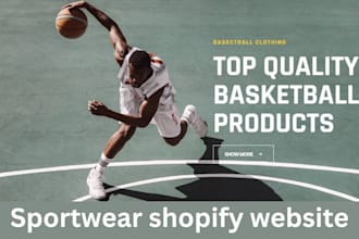 design profitable football jersey store golf store sportwear shopify store
