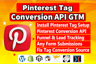 setup pinterest tag conversion API with google tag manager