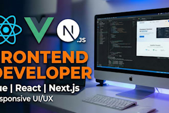 create modern frontend with vue and nextjs