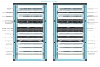 create your data center, server room rack diagram