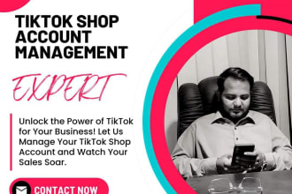 setup  manage handle tiktok shop tts account tiktok VA