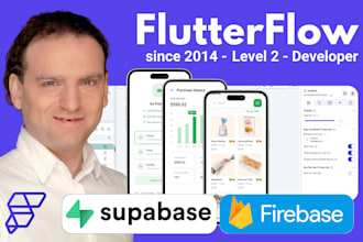 handle any flutterflow job develop, enhance and fix using firebase or supabase