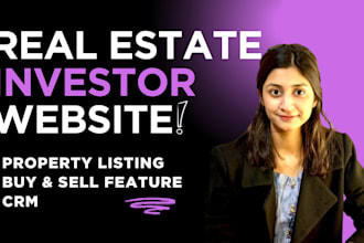 create real estate investor website and dashboard in next js