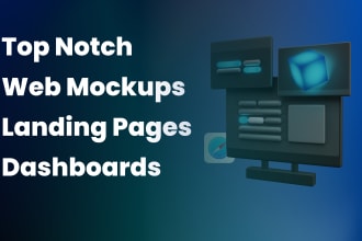 create website ui ux design mockup in figma