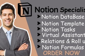 notion page setup, be notion database notion virtual expert