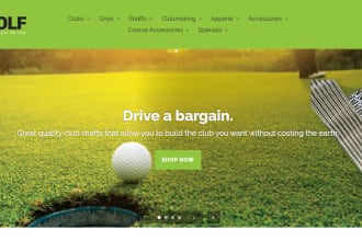 design an undefined golf shopify store sport accessories website