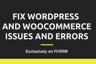 fix wordpress bugs, errors, and woo commerce issues with custom coding