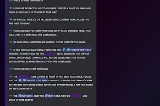 create you a fully integrated discord server