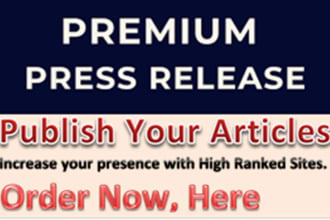 publish your article or press release on high ranked website
