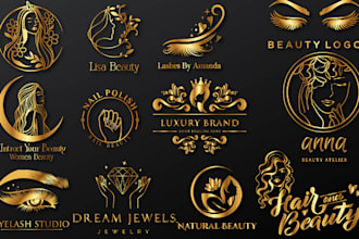 provide attractive salon, hair dresser, nail polisher, girls beauty logo