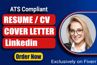 do ats resume writing, resume design, CV, cover letter and linkedin