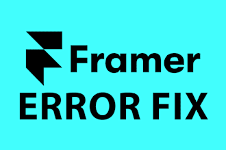 fix bugs errors in framer website