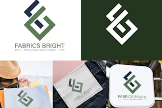 design seamless textiles pattern and initials, monogram logo