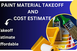 do paint material takeoff and cost estimation