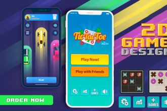 design 2d game UI design and assets for pc and mobile games