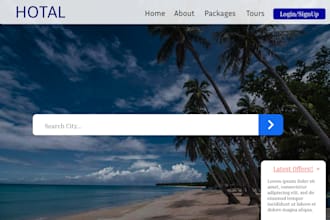develop  tourism website responsive and seo optimized