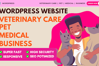 build unique veterinary care website