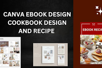 do canva ebook design cookbook design and recipe designs
