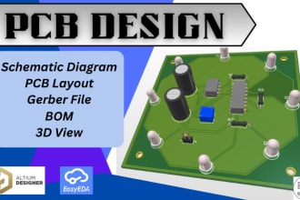 design pcbs using altium designer or easyeda