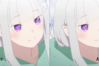 upscale low quality anime image or video