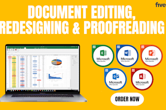 edit, redesign, and proofread your document