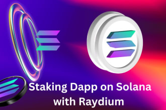 spl token staking dapp on solana with raydium and jupiter