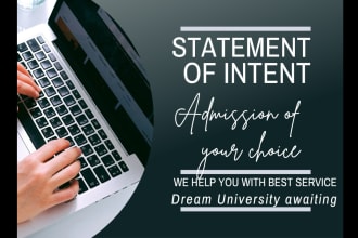 write letter of intent for university admission