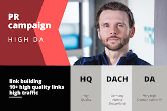 build high da backlinks via professionell PR campaigns