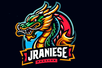 design super japanis dragon mascot logo for you with unlimited revision