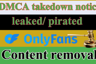 send dmca report to takedown leaked onlyfans content
