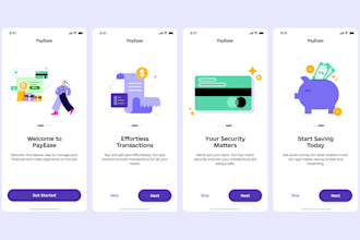 design splash screen and onboarding screens for your mobile app