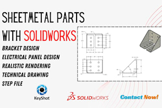 design sheetmetal parts in solidworks for manufacturing