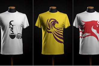 create a simple awesome illustration for t shirt design