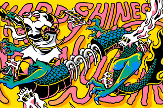 draw illustration for your band or skateboard gig poster